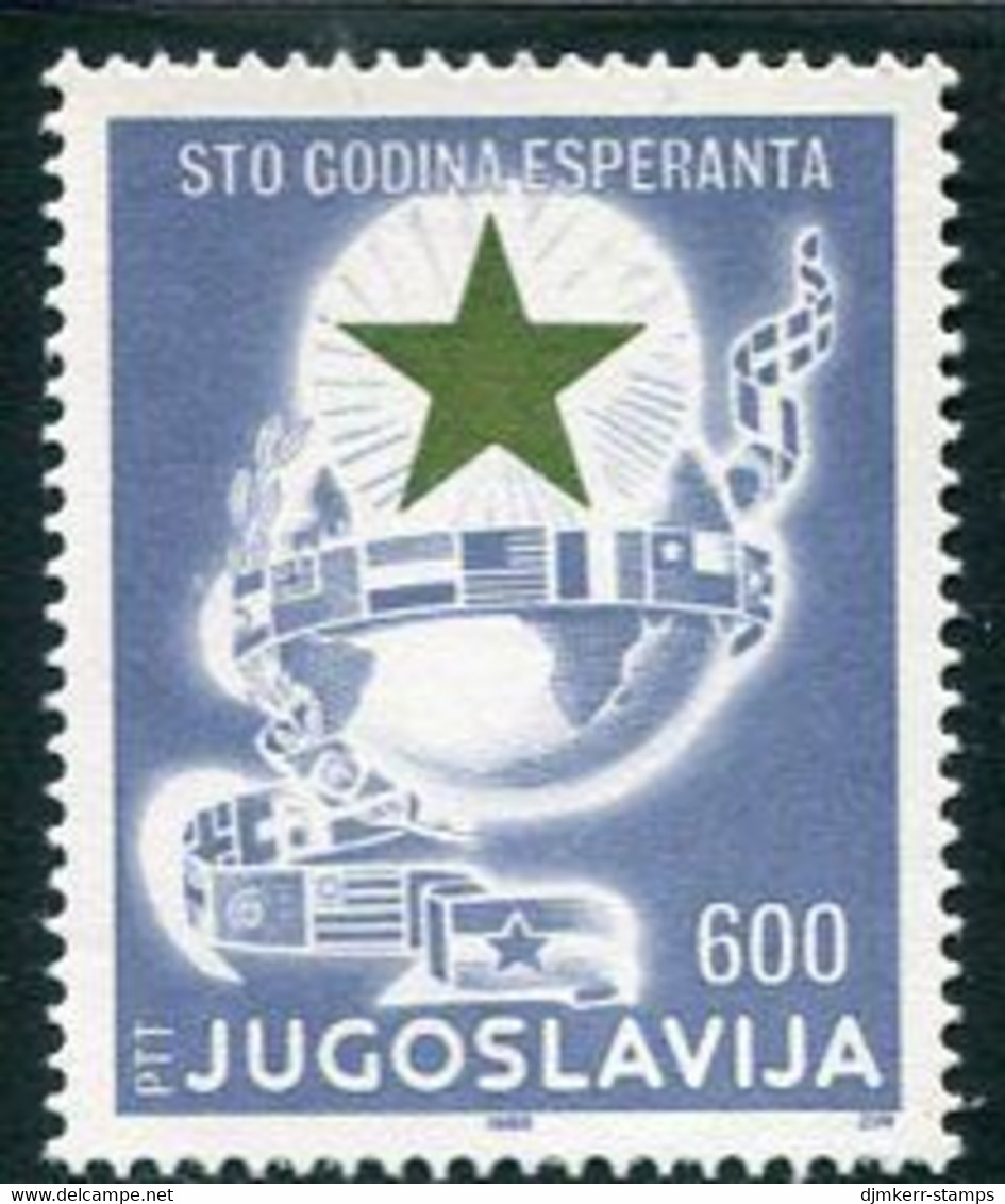 YUGOSLAVIA 1988 Esperanto Centenary MNH / **.  Michel 2286 - Blokken & Velletjes