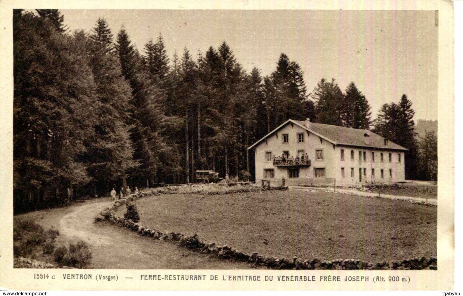 88.VOSGES.VENTRON.NOTE FERME RESTAURANT DE L'ERMITAGE DU VENERABLE FRERE JOSEH. - Non Classés