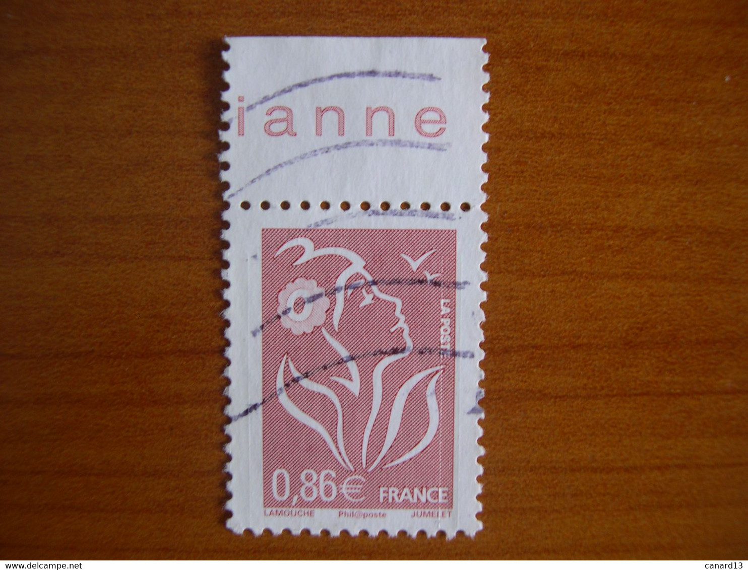 France  Obl   N° 3969 Bande Haut De Feuille - Used Stamps