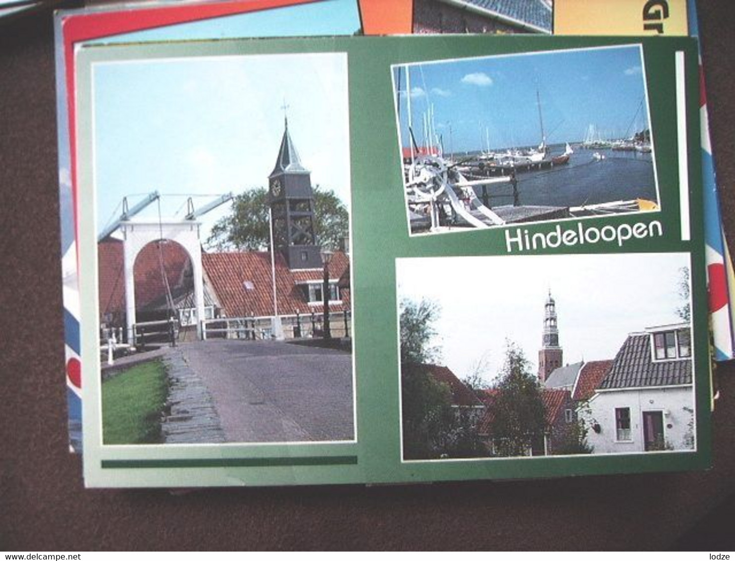 Nederland Holland Pays Bas Hindeloopen Met Brug En Kerk - Hindeloopen