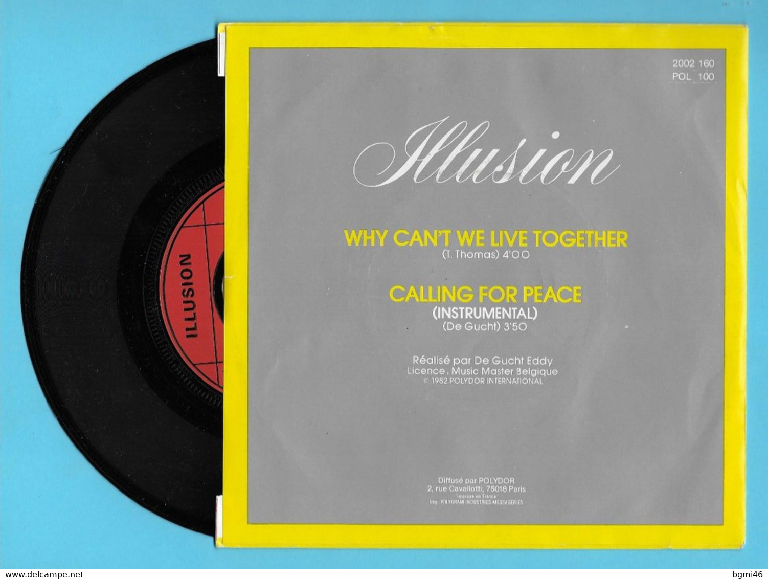 Disque Vinyle 45 Tours : ILLUSION  :  WHY CAN'T WE LIVE TOGETHER ..Scan A : Voir 2 Scans - Altri & Non Classificati