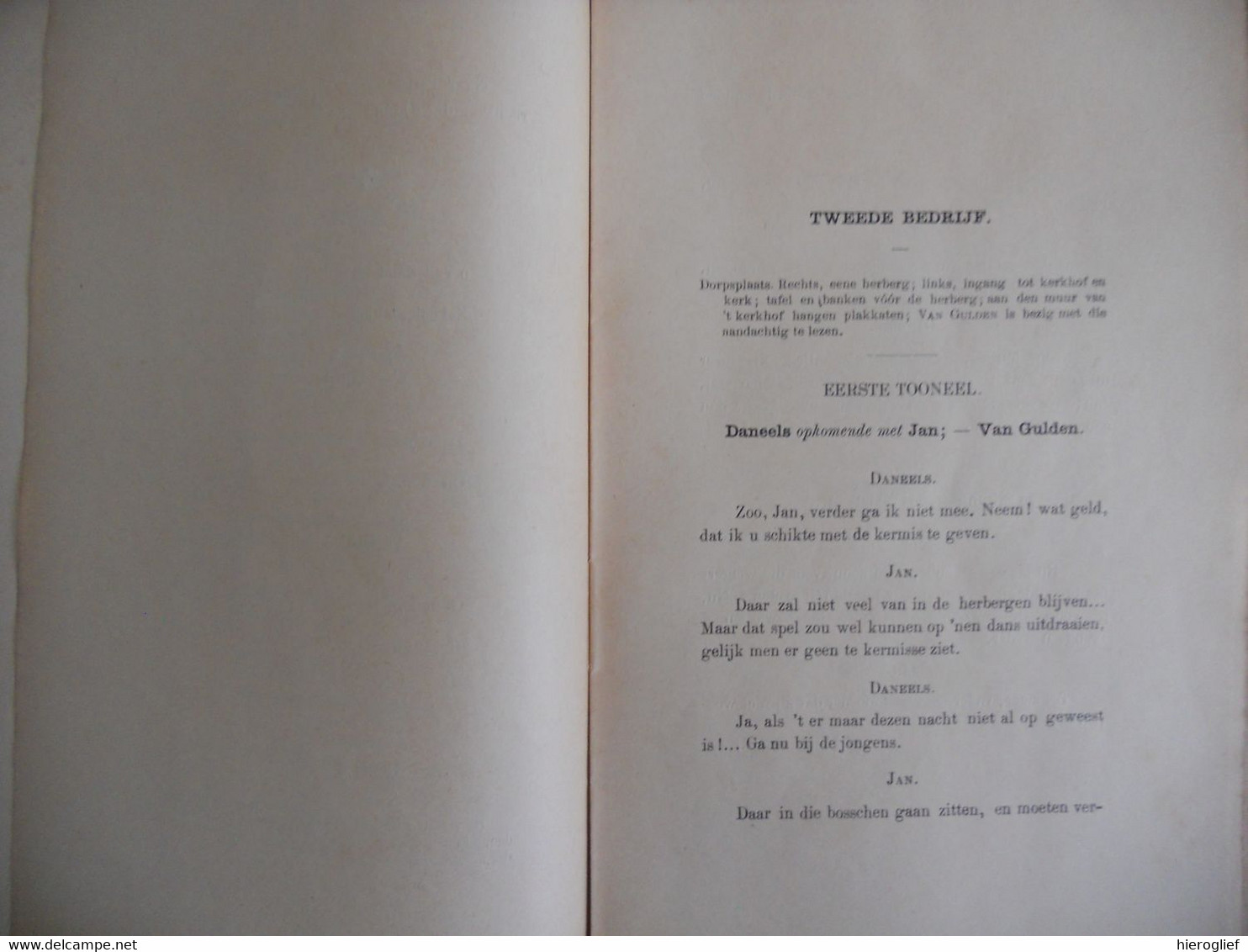 BESLOTEN TIJD Drama 5 Bedrijven Baron Kervyn De Volkaersbeke Kamiel Van Britsom Gent 1898 A. Janssens G. Van Vlemmeren - Theater