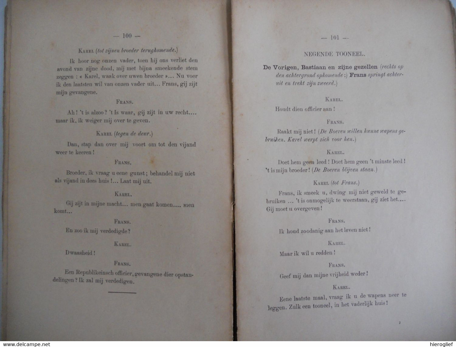 BESLOTEN TIJD drama 5 bedrijven Baron Kervyn de Volkaersbeke Kamiel Van Britsom Gent 1898 a. janssens g. van vlemmeren