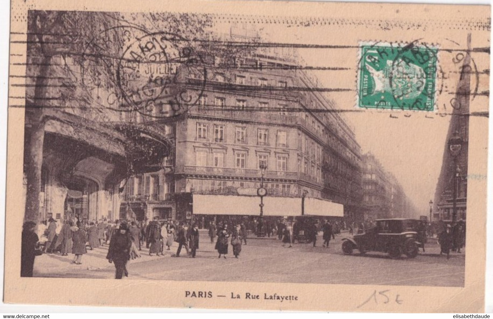 1931 - PERFORE / PERFIN ! - PASTEUR Sur CARTE Des GALERIES LAFAYETTE => SAINT LOUP (NIEVRE) - Andere & Zonder Classificatie