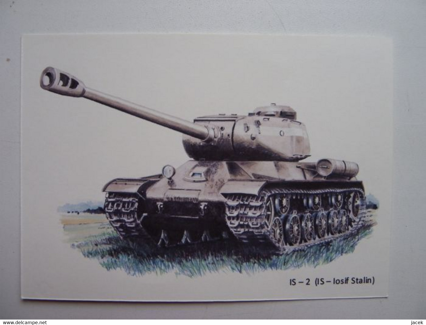 Russian Heavy Tank  IS-2 / Polish Postcard  / Tank / Armored Car / Panzer - Weltkrieg 1939-45