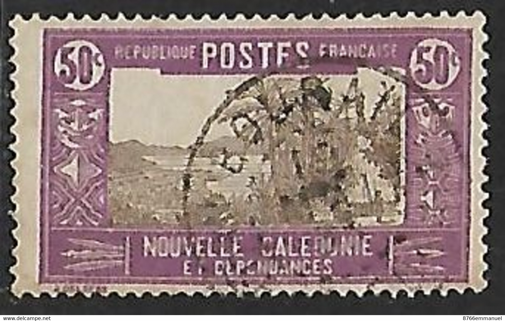 NOUVELLE-CALEDONIE N°150 Oblitération De Bourail - Strafport
