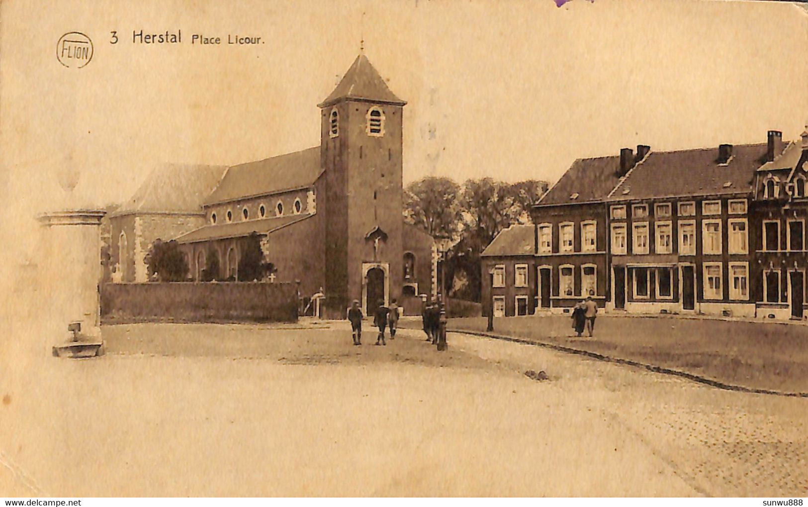 Herstal - Place (de La) Licour (animée 1924, Edit. Flion) - Herstal