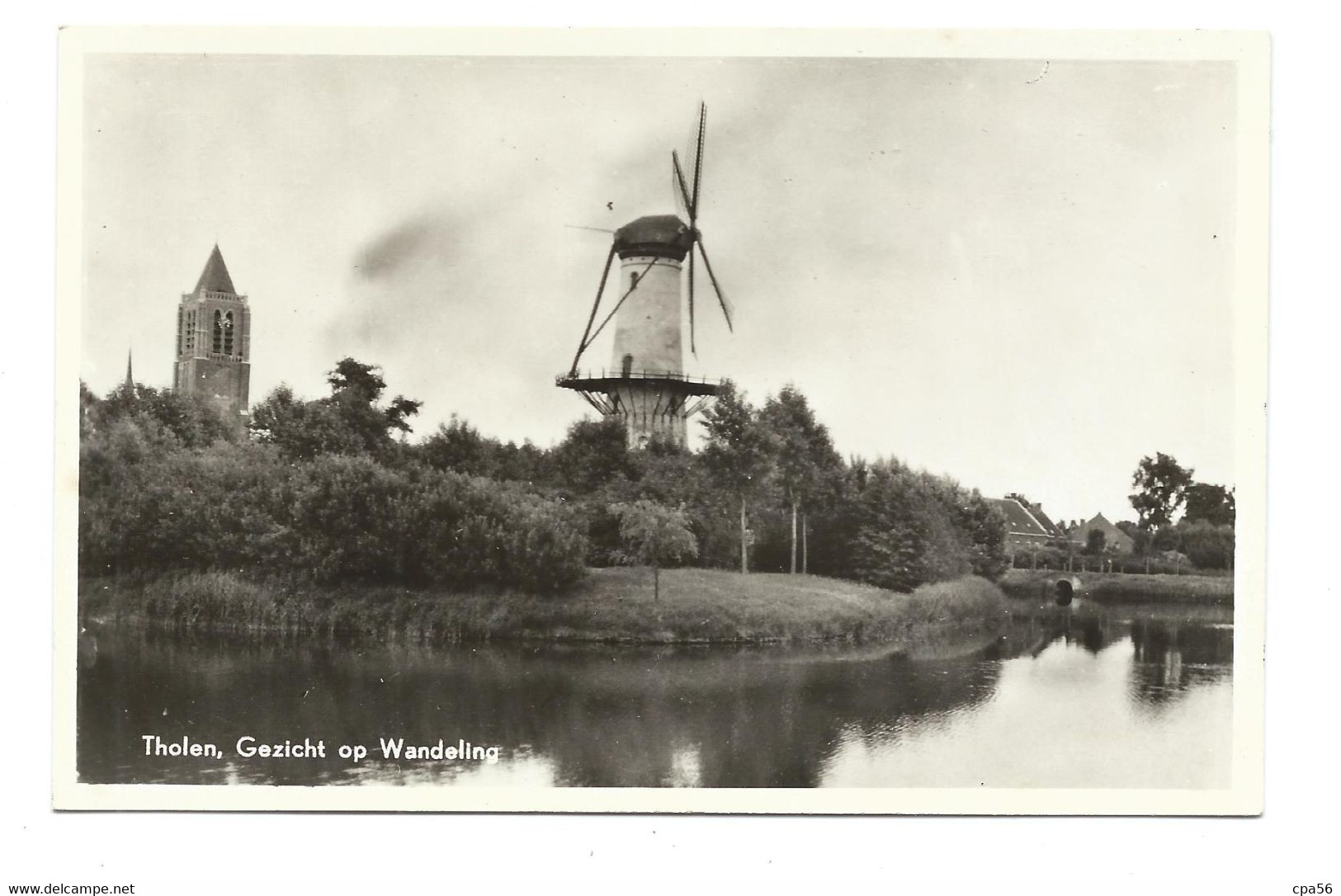 THOLEN - Gezicht Op Wandeling - Moulin - Molen - Tholen