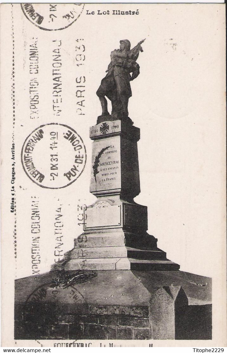 46 - SOUSCEYRAC - Le Monument Aux Morts - Sousceyrac