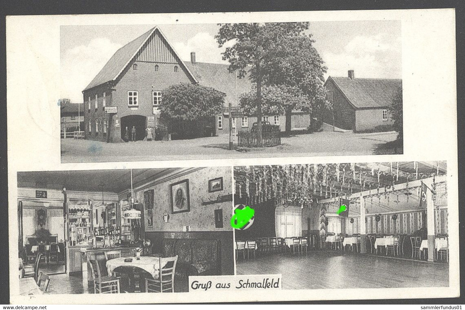 AK/CP Schmalfeld  Kaltenkirchen  Gasthof Zum Weißen Roß   Gel/circ.1940    Erhaltung/Cond. 1-  Nr. 01390 - Kaltenkirchen