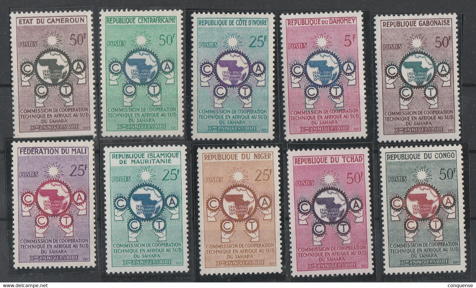 SERIE - C.C.T.A  1960  **  MNH    COMPLETA. FALTA-  ALTP VOLTA - Non Classificati