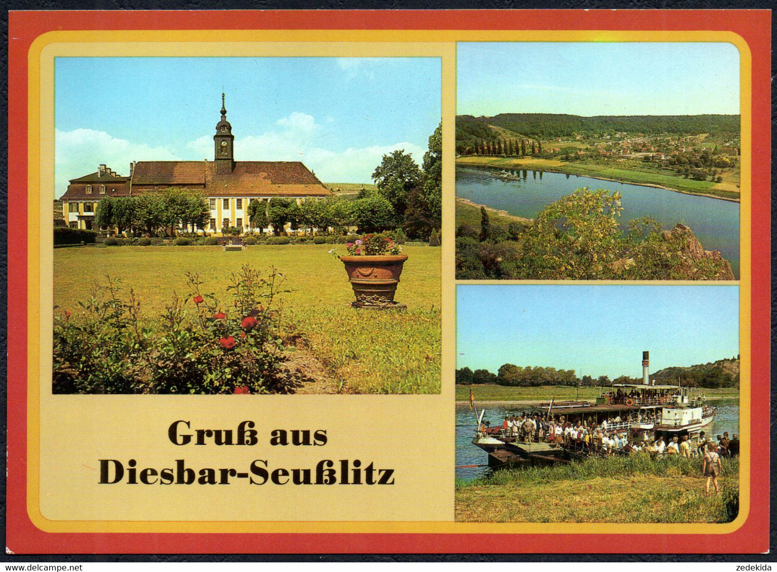 F0723 - TOP Diesbach Seußnitz Dampfer Weiße Flotte - Verlag Bild Und Heimat Reichenbach - Diesbar-Seusslitz