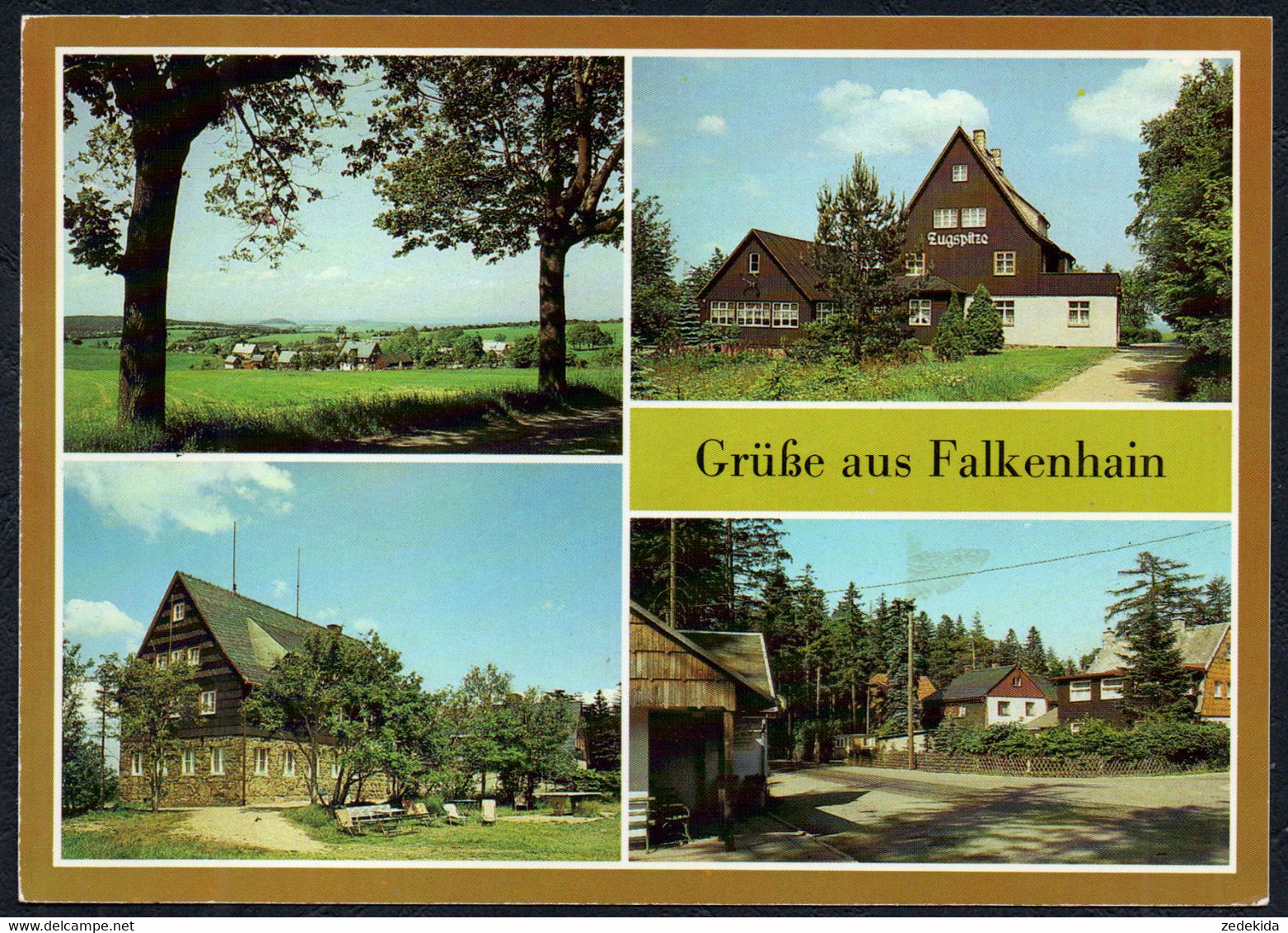 D2508 - TOP Falkenhain OT Waldidyll FDGB Heim Falkenhorst Gaststätte Zugspitze - Verlag Bild Und Heimat Reichenbach - Dippoldiswalde