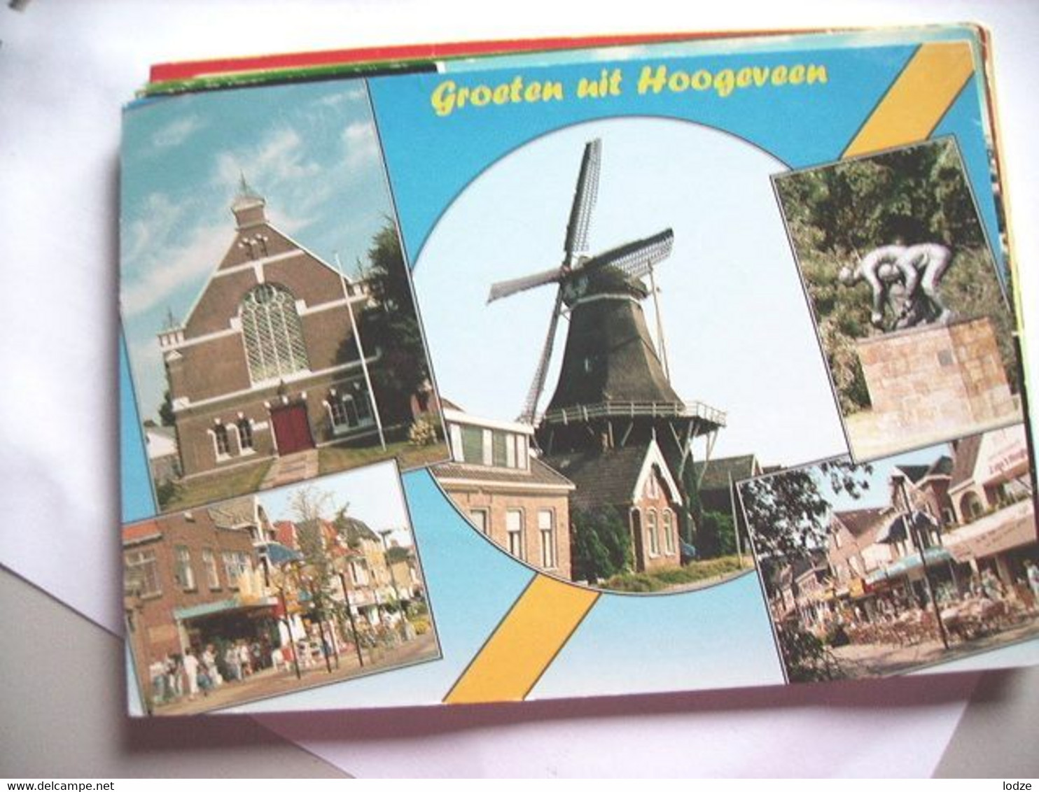 Nederland Holland Pays Bas Hoogeveen Met Molen Middenin - Hoogeveen