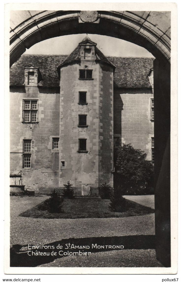 CPSM DES ENVIRONS DE SAINT-AMAND-MONTROND  (CHER)  CHÂTEAU DE COLOMBIER - Saint-Amand-Montrond