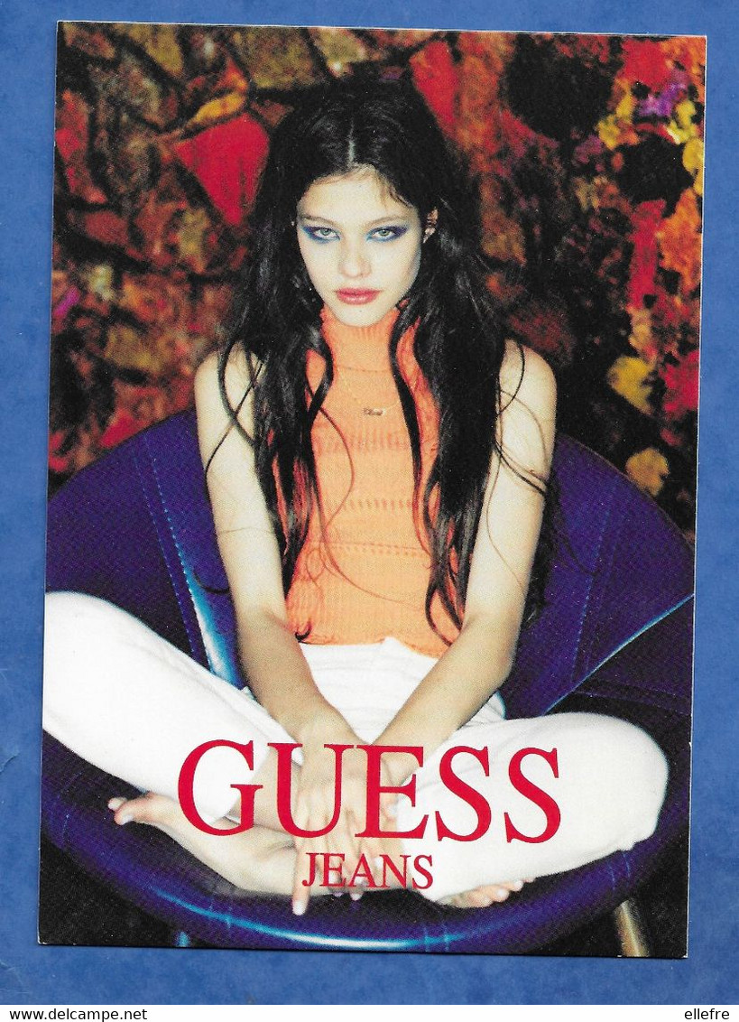 CPM Publicitaire Mode Femme GUESS JEANS Max Racks 1996 - Mode