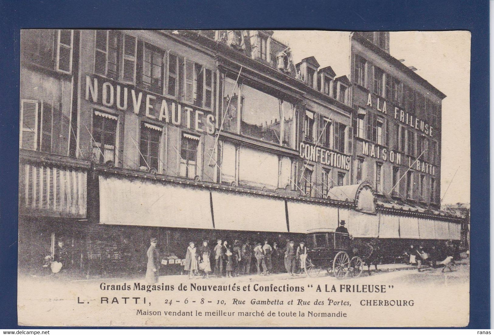 CPA Commerce Devanture Magasin Shop écrite Cherbourg - Shops