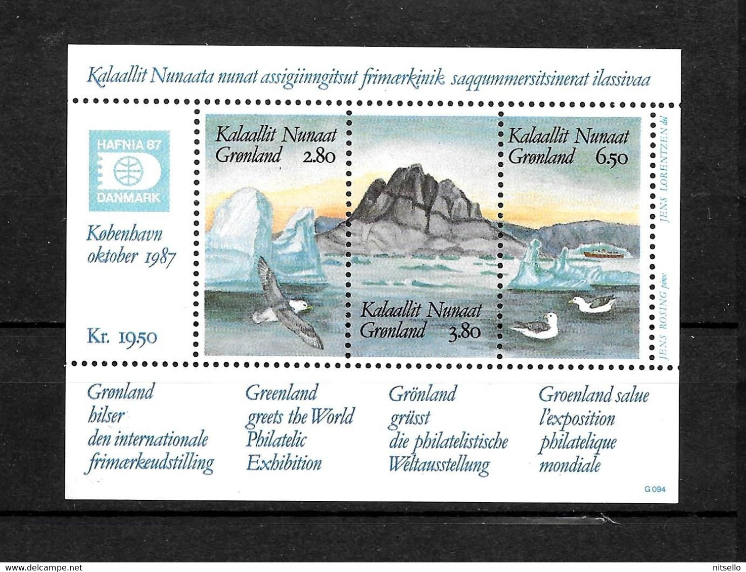 LOTE 2227 /// GROENLANDIA  Nº: BLOCK 1 **MNH  CATALOG./COTE: 12,25€ ¡¡¡ OFERTA - LIQUIDATION !!! JE LIQUIDE !!! - Blokken