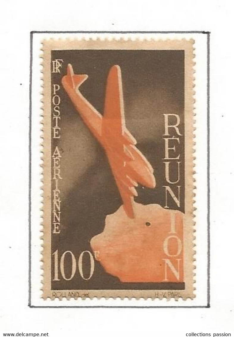 TIMBRE , Neuf , Sur Charnière , REUNION ,1947, 2 Scans, Frais Fr 1.65 E - Nuevos