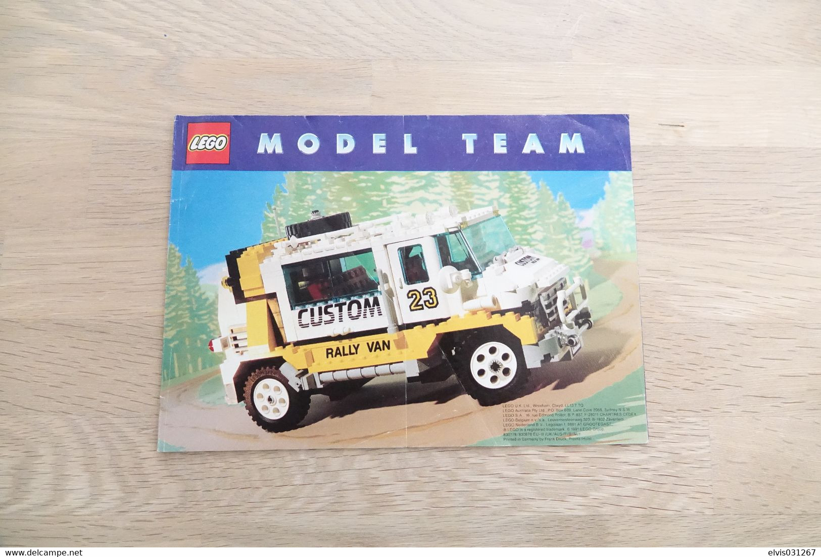 LEGO - CATALOG 1991 Technic Medium European (830782/830882 EU-II (D/A/CH/F/I) - Original Lego 1991 - Vintage - Medium - Catalogues