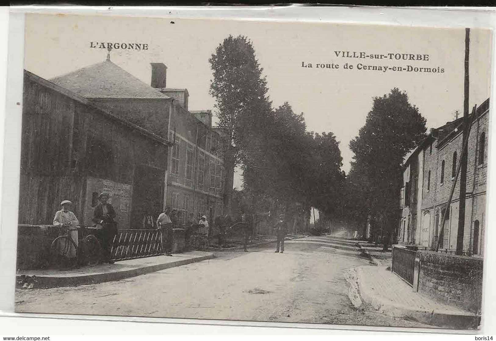 51-  10411 - VILLE Sur TOURBE -     ROUTE De CERNAY En DORMOIS - Ville-sur-Tourbe