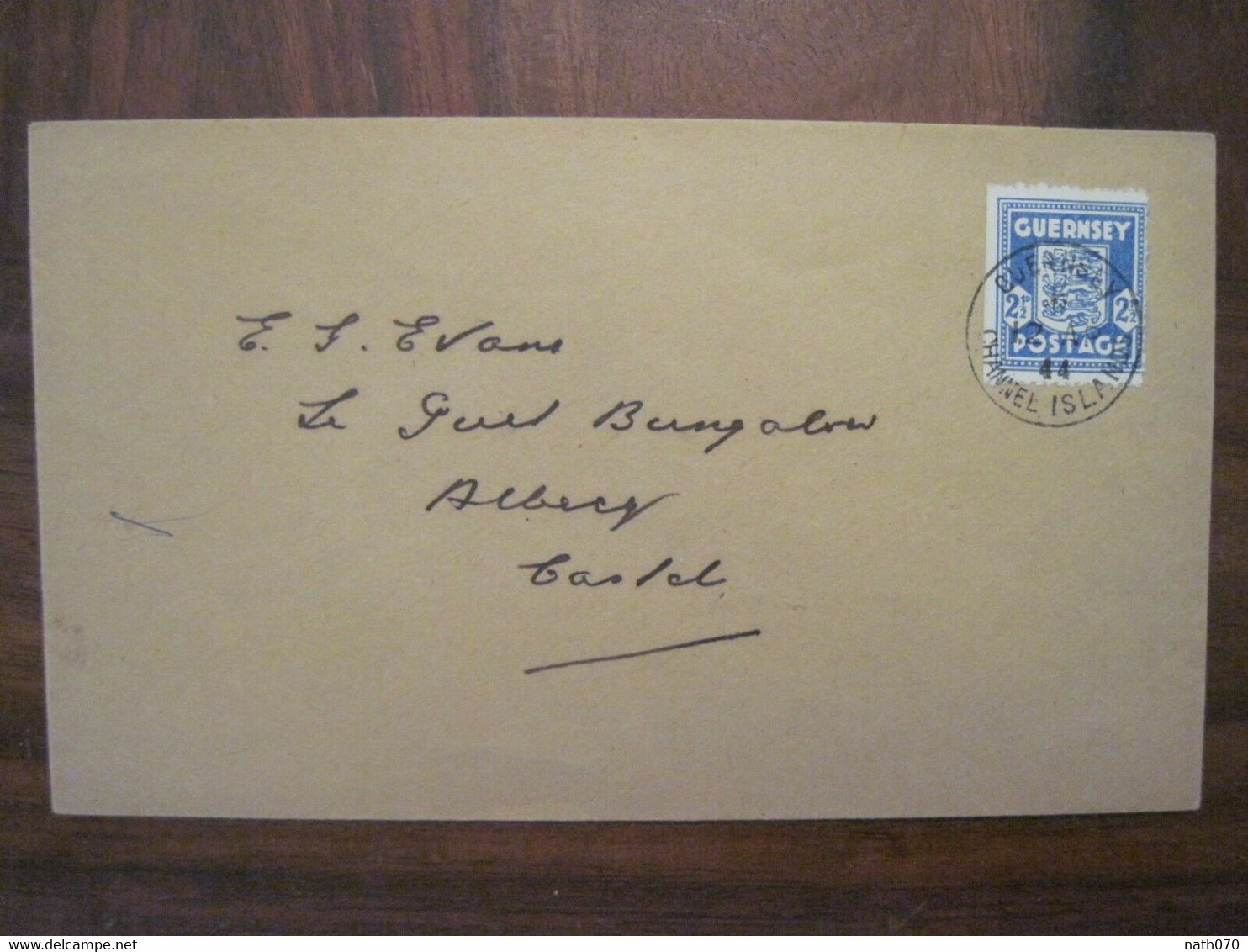 GUERNSEY 1944 BPP MOHLE Signed Channel Islands German Occupation Cover Dt Reich DR Ww2 Besetzung Kanalinseln Guernesey - Guernsey