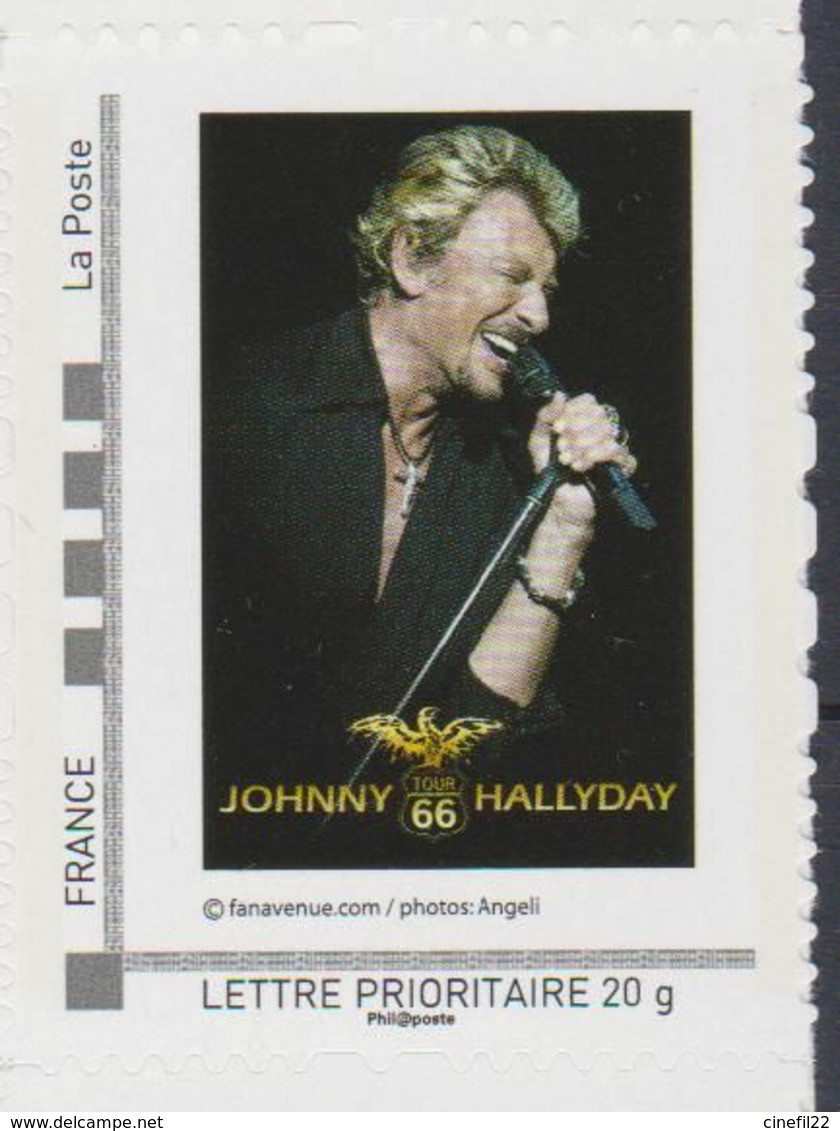 Collector B1-F4 : 2ème VERSION - Jean-Philippe Smet Dit Johnny Hallyday, Chanteur, Compositeur, Acteur (autoadhésif) - Chanteurs