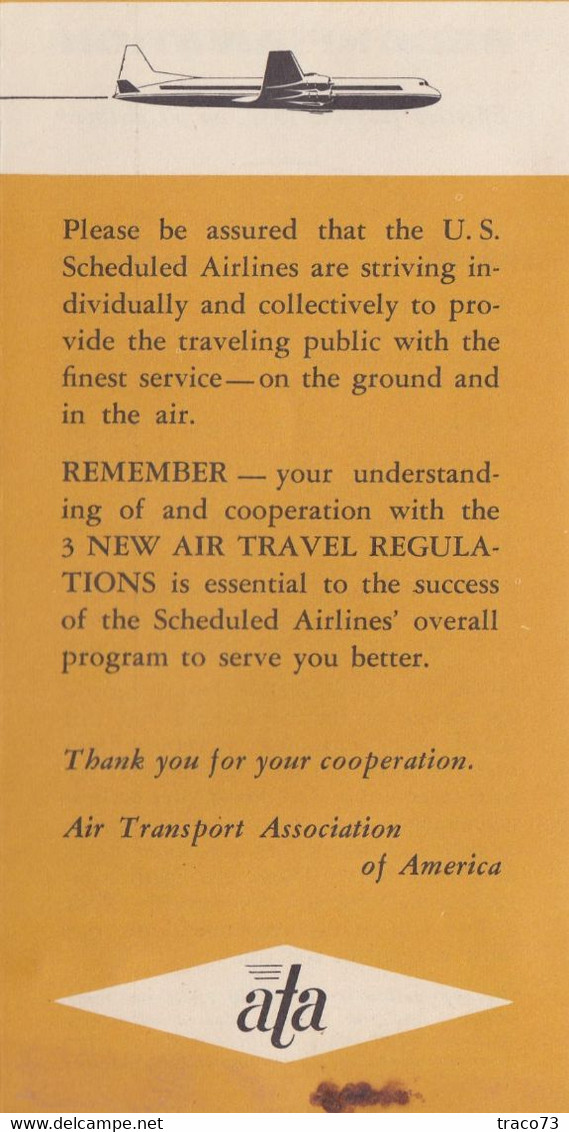 TRANS WORLD AIRLINES  - TWA  /  BIGLIETTO COMPLETO DI CUSTODIA _ PASSENGER TICKET AND BAGGAGE CHECK _ 1957