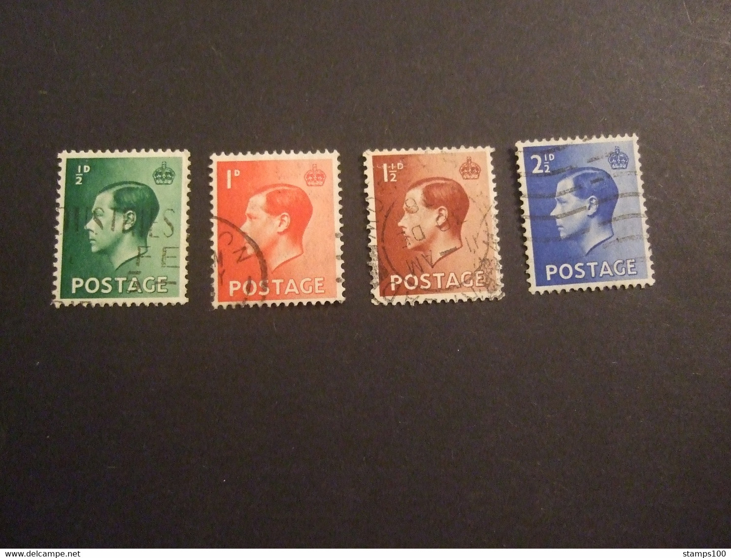 Great Britain 1936 - Edouard VIII ( Mi 193/96 - YT 205/08 ) Complete Series CTO. (V37-TVN) - Oblitérés