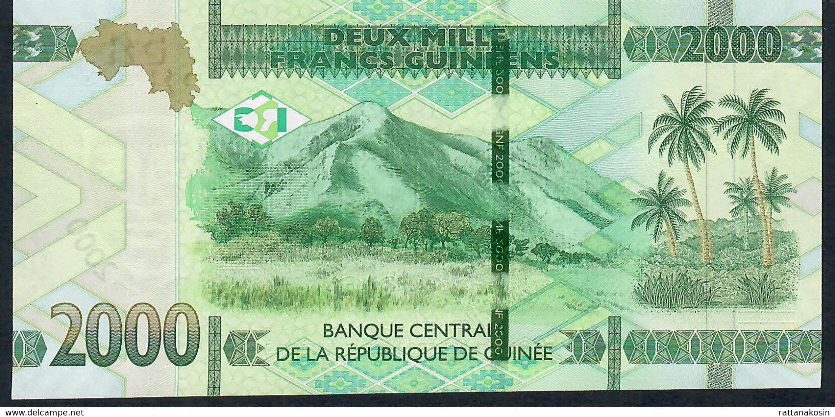 GUINEA NLP 2000 Francs 2018 Issued 2019 UNC - Guinea