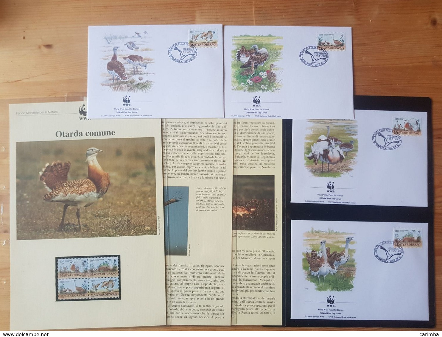 1994 UNGHERIA WWF OTARDA COMUNE - Collections, Lots & Series