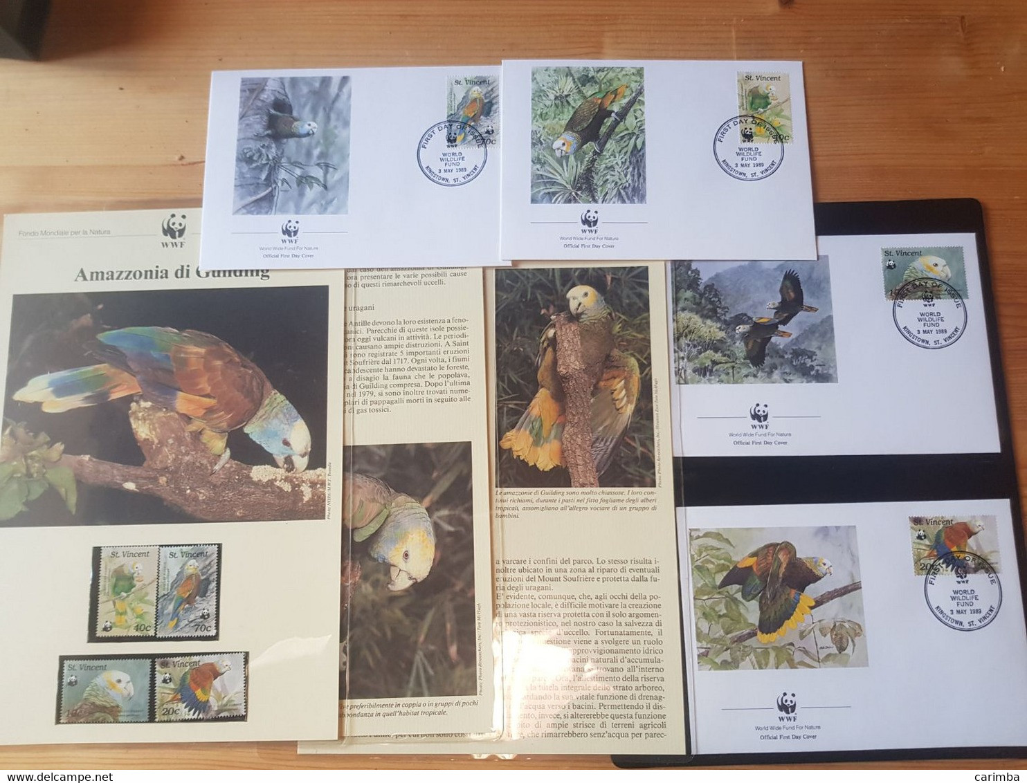 1988 ST VINCENT Wwf AMAZZONIA DI GUILDING - Collections, Lots & Séries