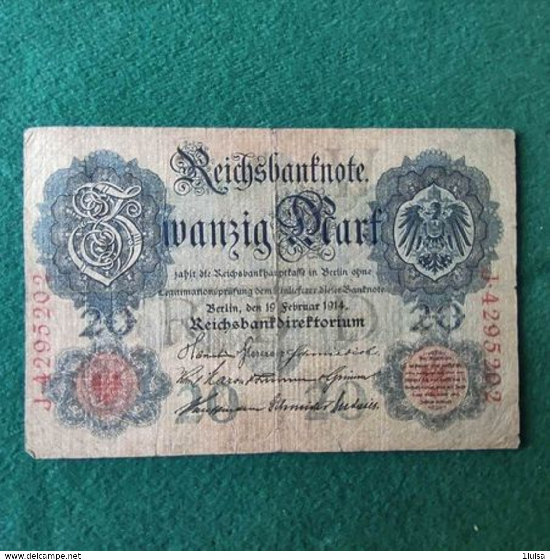 GERMANIA  1000 MARK 1914 - 20 Mark