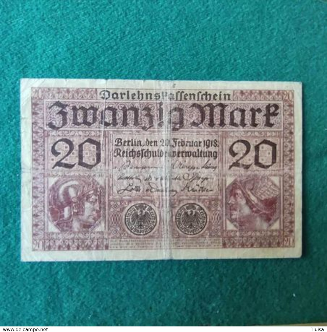 GERMANIA 20 MARK 1918 - 20 Mark