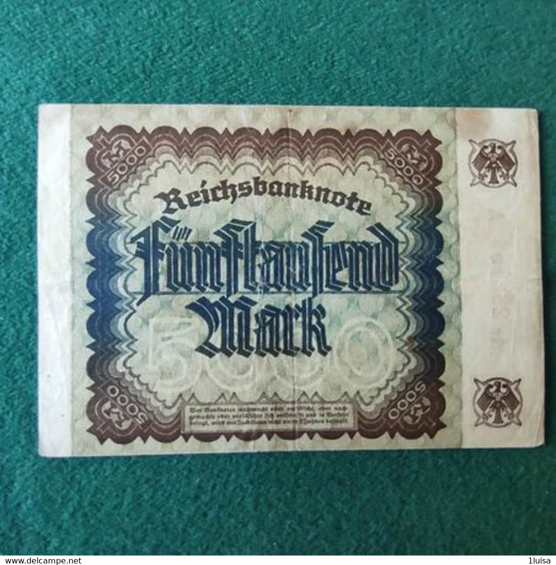 GERMANIA 5000  MARK 1922 - 5000 Mark