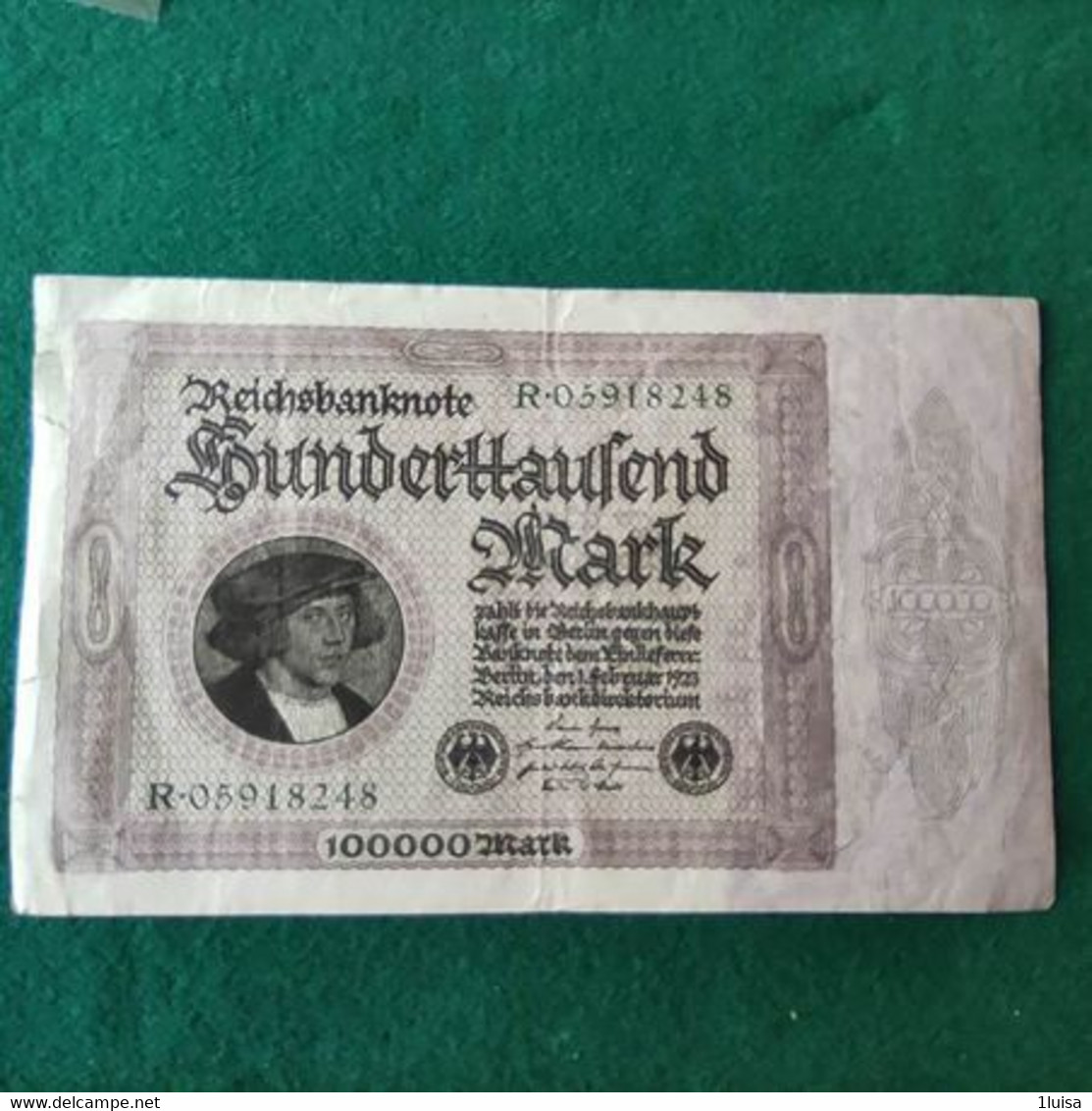 GERMANIA 100000  MARK 1923 - 100.000 Mark