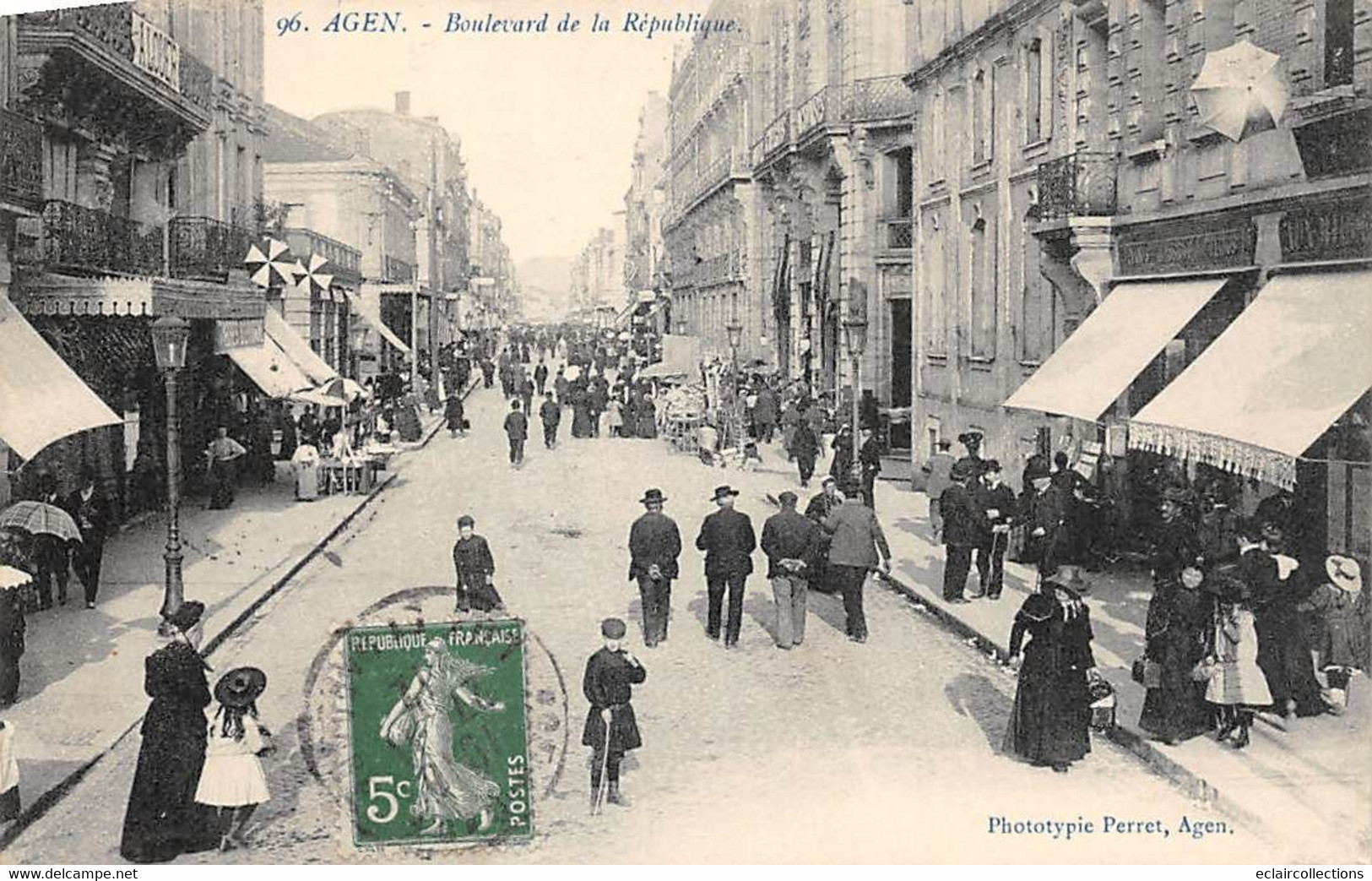 Agen       47      Boulevard De La République      (voir Scan) - Agen