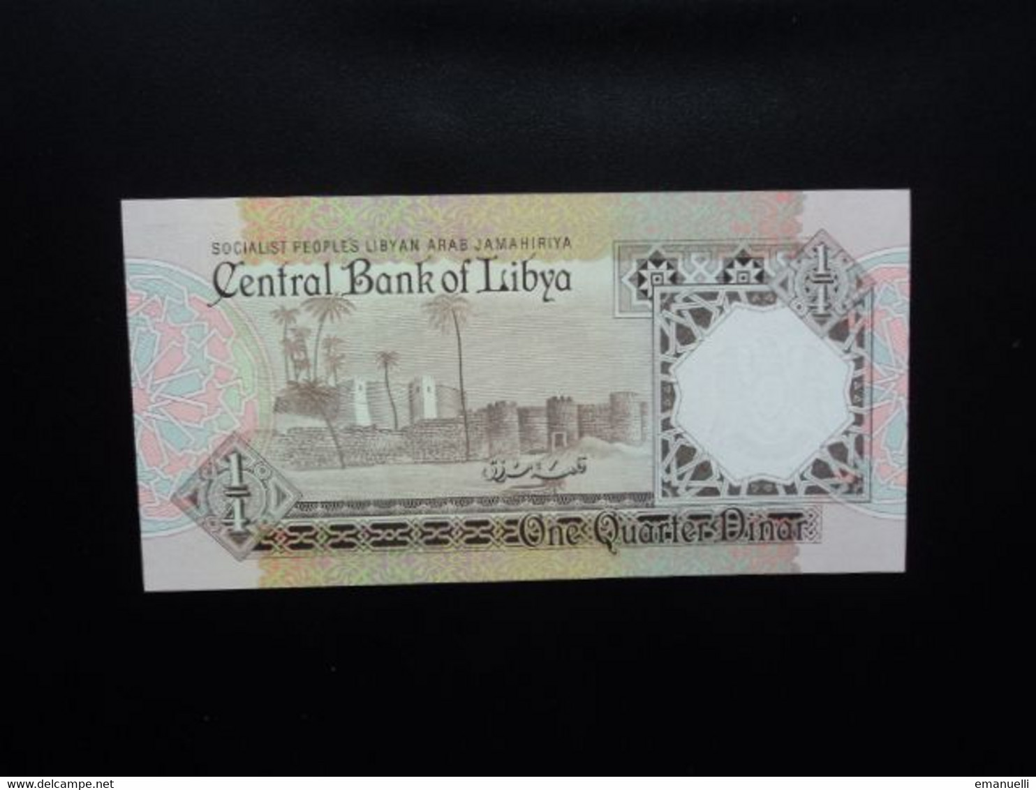 LIBYE * : 1/4  DINAR   ND 1990    P 52         NEUF - Libya