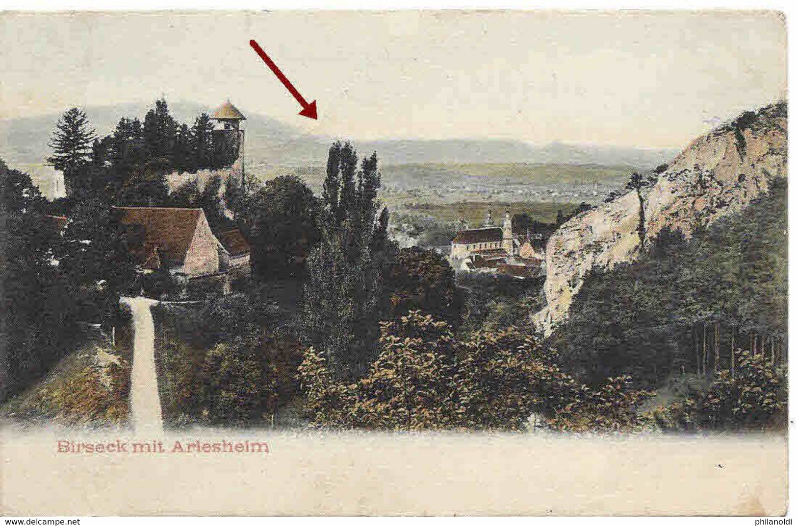 Birseck Mit Arlesheim, Stabstempel DORNACH (SOLOTHURN) + Ambulant 1906 Nach Lyon. - Arlesheim