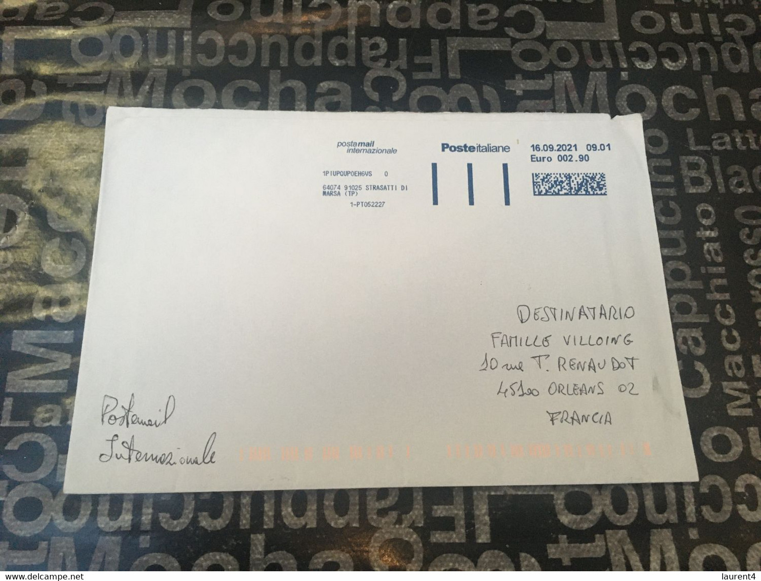 (1 E 26) Large Letter Posted From Italy (during COVID-19 Pandemic) With EUROPA 5 Stamps On One Cover ! - 2021-...: Gebraucht