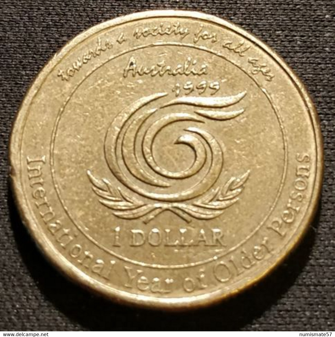 AUSTRALIE - AUSTRALIA - 1 DOLLAR 1999 - Towards A Society For All Ages - Année Des Personnes âgées - KM 405 - Dollar