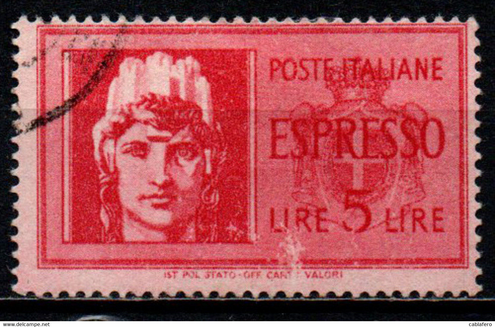 ITALIA LUOGOTENENZA - 1945 - ESPRESSO - FIL. RUOTA - USATO - Andere & Zonder Classificatie