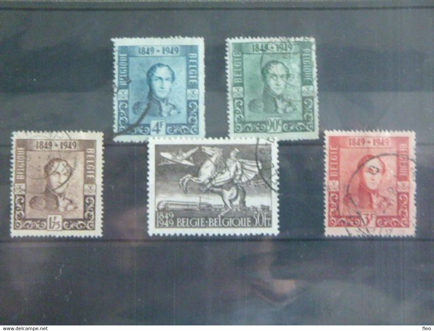 BELG.1949 807/810° & 810A°  :  " Leopold I & Postillon " - Used Stamps