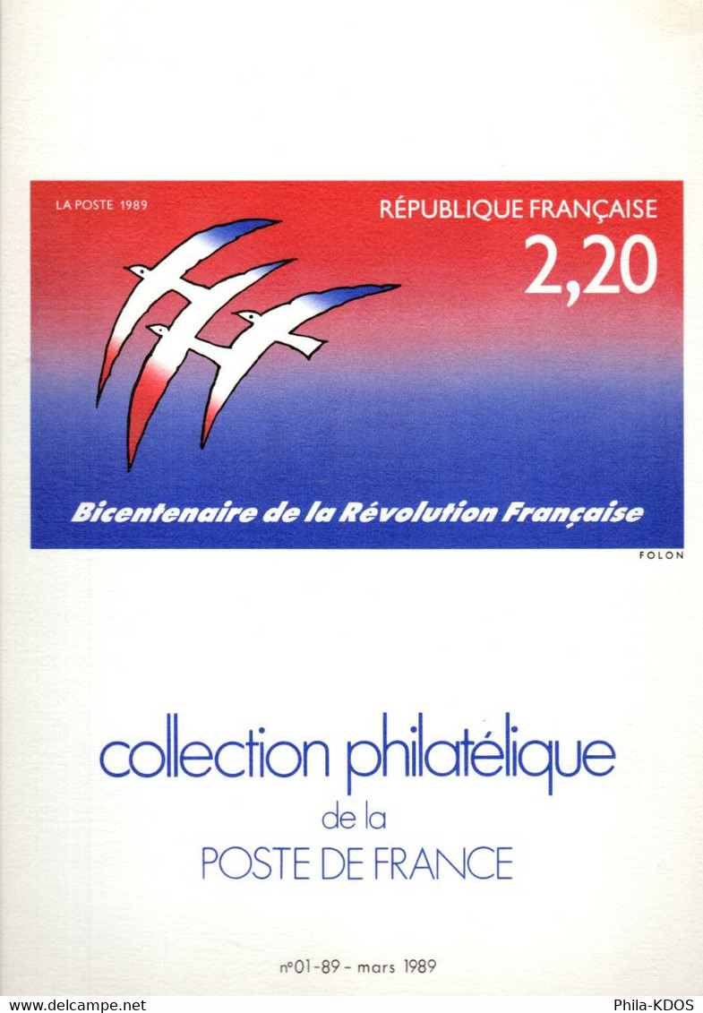 SANS LES TIMBRES " COLLECTION  DE  FRANCE : ANNEE 1989 01-89 ". Avec Les Fiches. Parfait état. - Collections