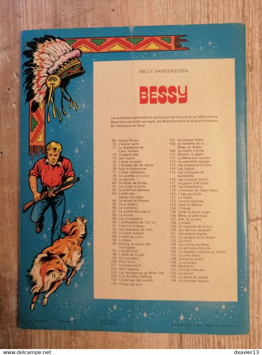 Bande Dessinée - Bessy 144 - Le Troupeau Disparu (1981) - Bessy