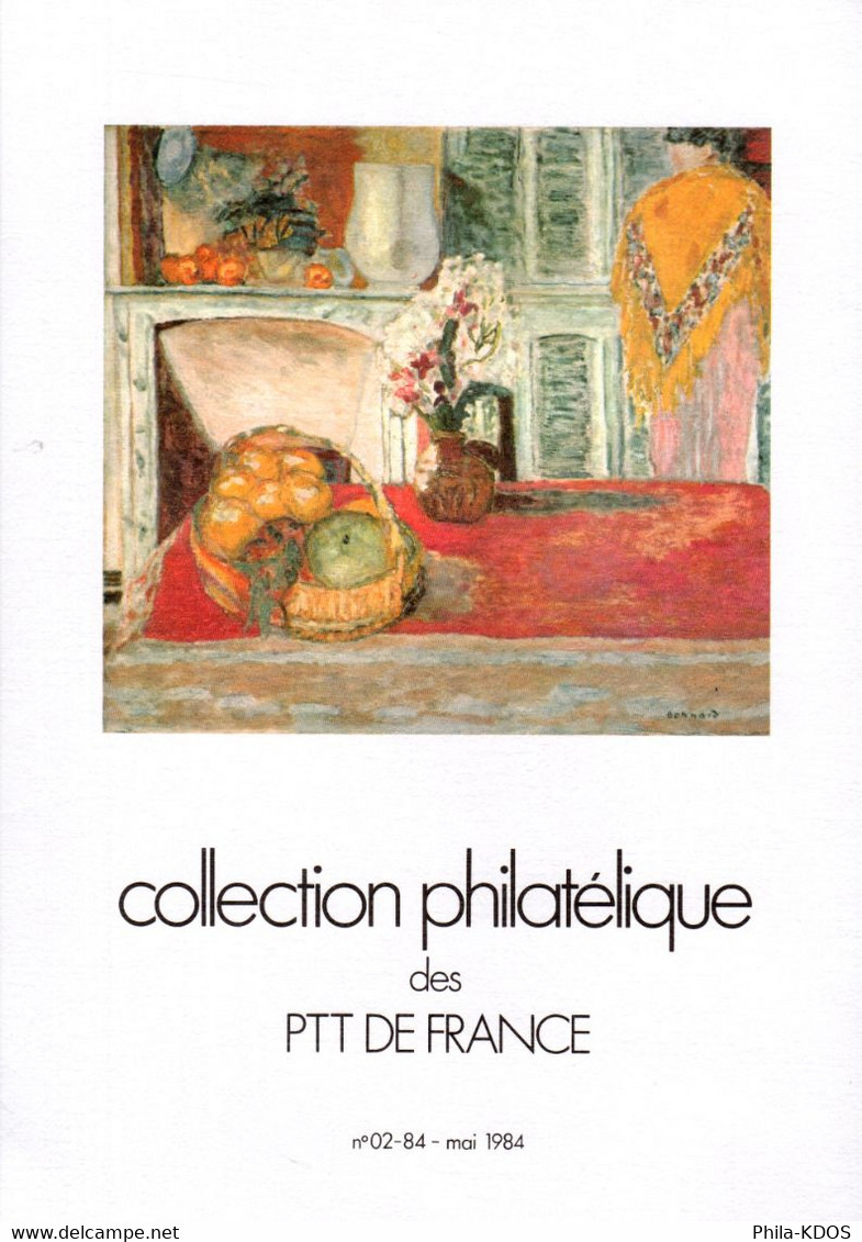 SANS LES TIMBRES " COLLECTION  DE  FRANCE : ANNEE 1984  02-84 ". Avec Les Fiches. Parfait état. - Collections