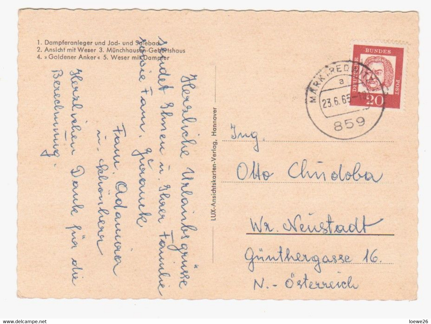 Ak. Bodenwerder, Mehrbildkarte, Gel. 1965 - Bodenwerder