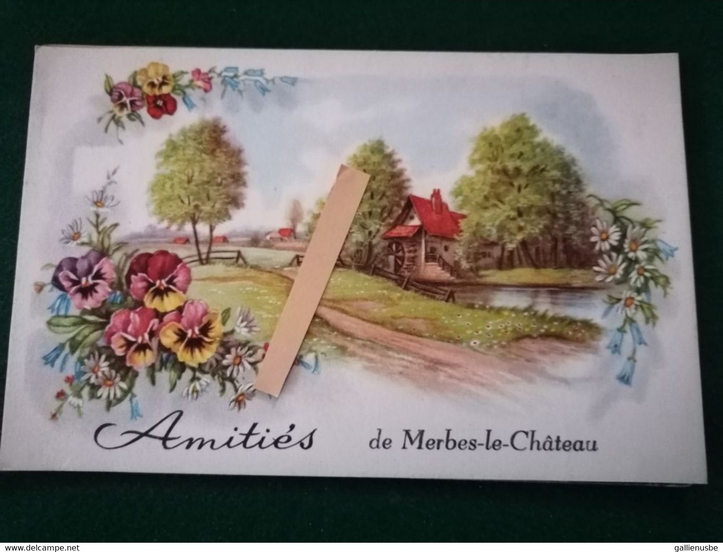 Carte Postale De Merbes-le-château : Amitiés - Merbes-le-Château