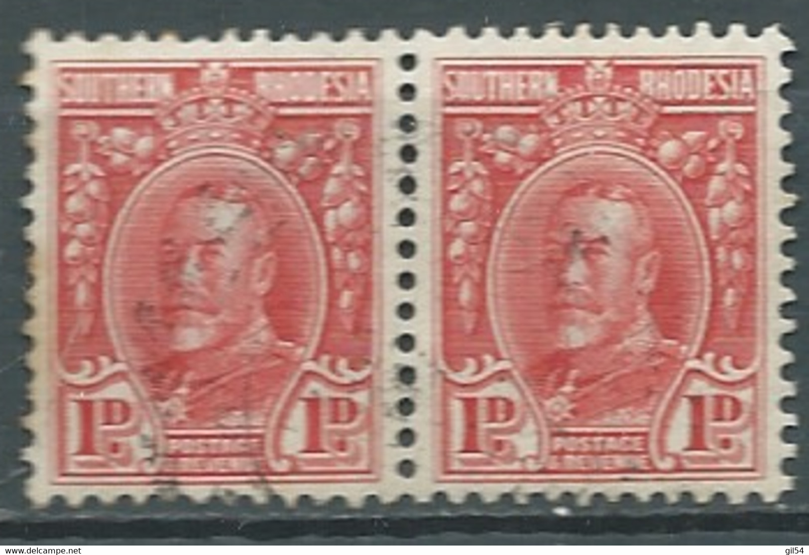 Rhodésie Du Sud  - Yvert N°  16 Oblitéré ( Paire )   -  Bip 4804 - Southern Rhodesia (...-1964)