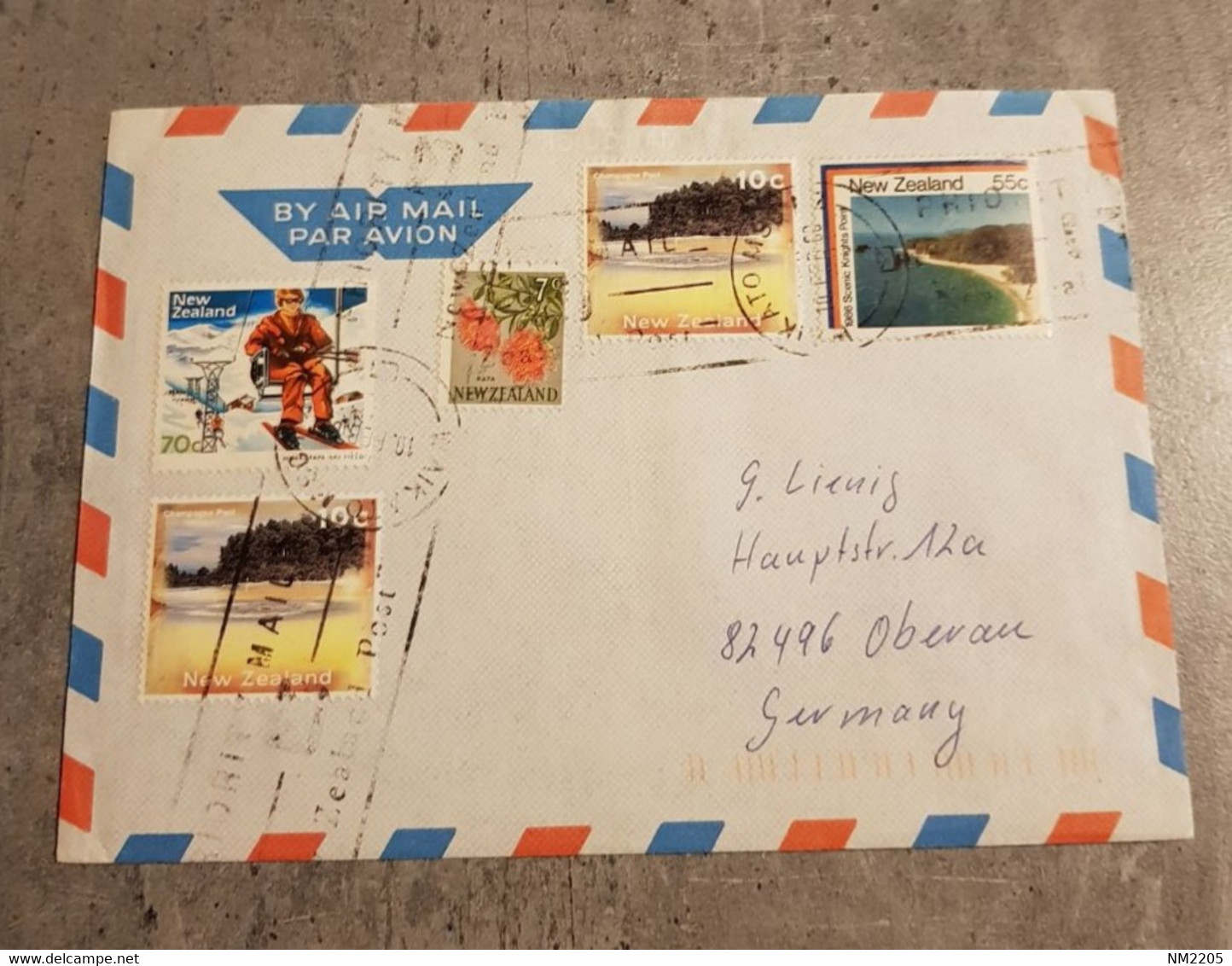 NEW ZEALAND COVER CIRCULED  SEND TO GERMANY - Lettres & Documents